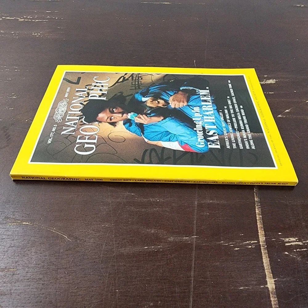 National Geographic Magazine May 1990 No‎ Map